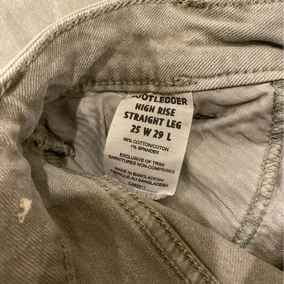 button fly straight leg jeans size 25 - Picture 5 of 10